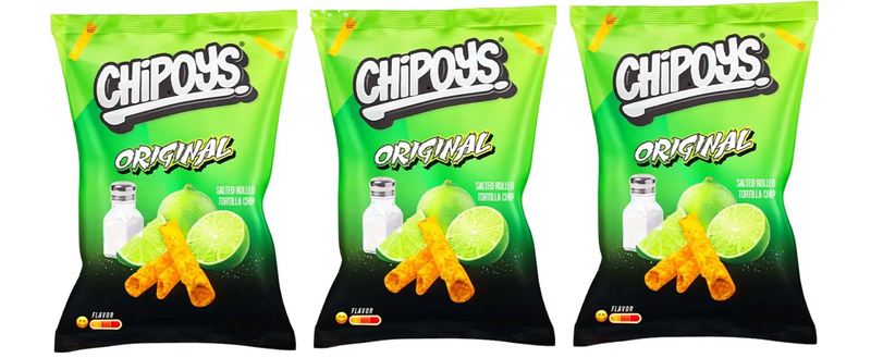 Chipoys Rolled Tortilla Chips, 3-Pack 10 oz. Family Size Bags