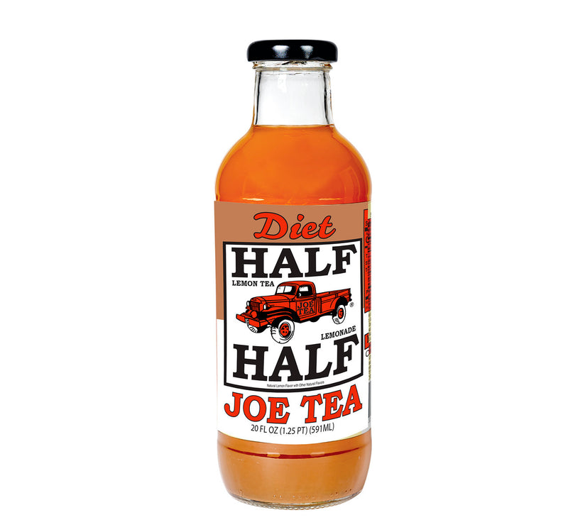 Joe Tea Diet Half Lemonade & Half Tea, 12-Pack 20 fl. oz. Glass Bottles