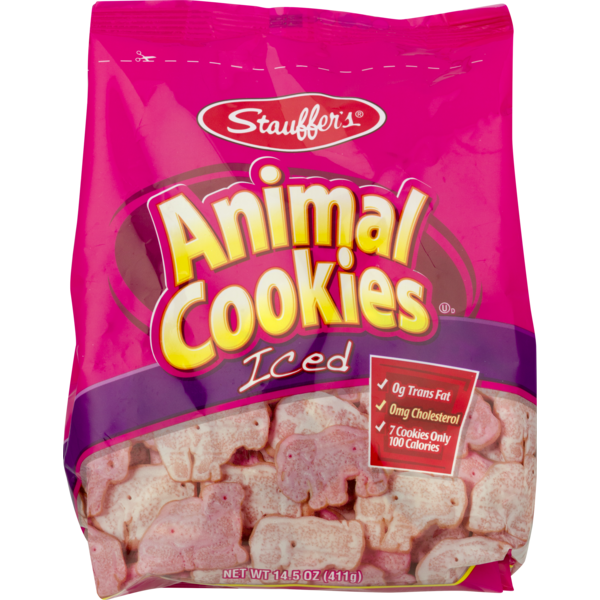 Stauffer's Iced Animal Cookies, 14.5 oz Bag- 4 Pack