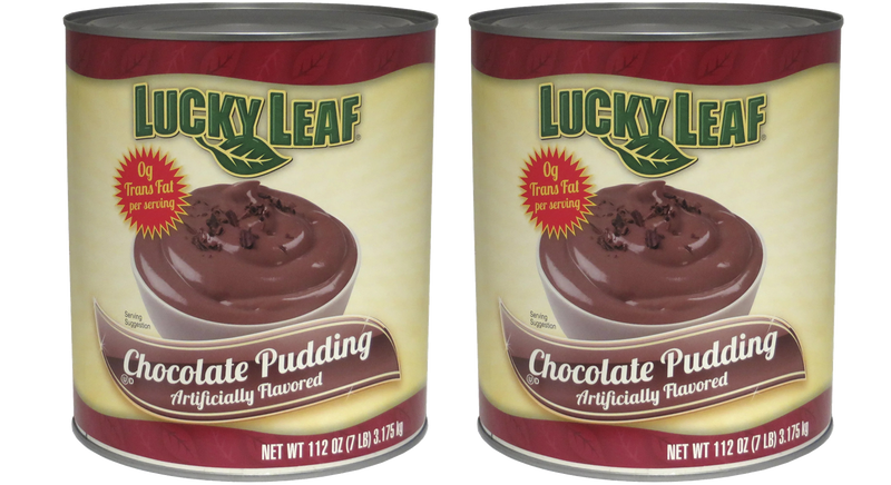 Lucky Leaf Ready To Use Premium Chocolate Pudding, 2-Pack 7 lb (112 oz.)