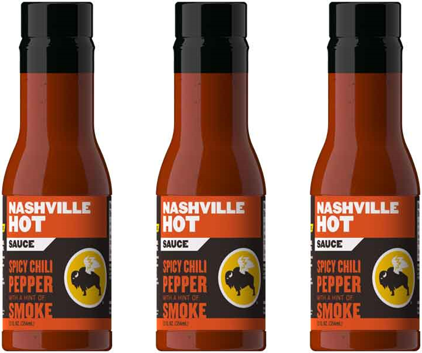 Buffalo Wild Wings Nashville Hot Sauce 3 Pack 12 Fl Oz Bottles 