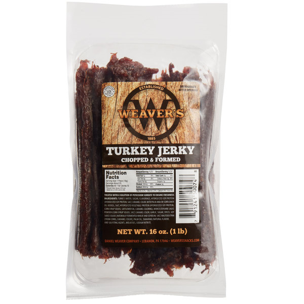 Weaver's Smoked Turkey Jerky, 2-Pack 1 lb. Vacuum Sealed Bags