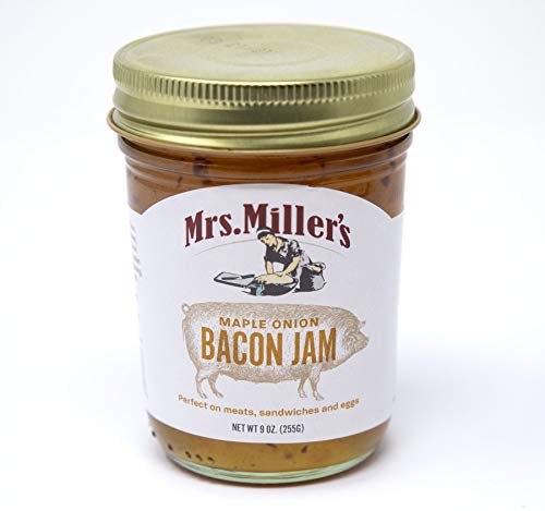 Mrs. Miller's Bacon Jam, Your Choice of Maple Onion, Spicy Chili or Smokey BBQ- 2/9 oz. Jars (Maple Onion)