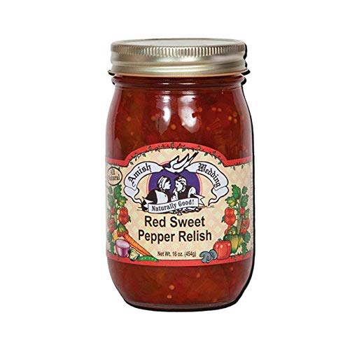Amish Wedding Sweet Pepper Relish, TWO 15 oz. Jars