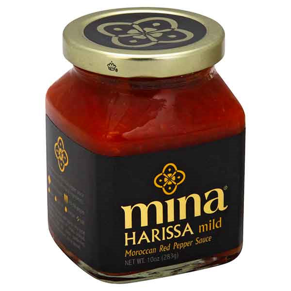 Mina Mild Harissa Moroccan Red Pepper Sauce, 2-Pack 10 oz. Jars