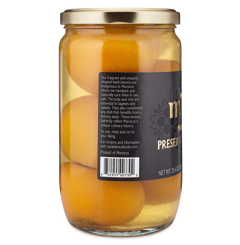 Mina Authentic Moroccan Preserved Beldi Lemons, 2-Pack 12.5 oz. Jars