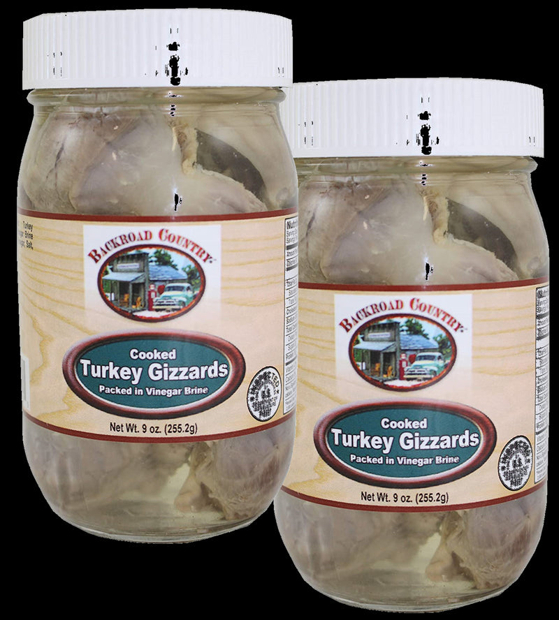 Backroad Country Pickled Turkey Gizzards, 2-Pack 9 oz. PET Jars