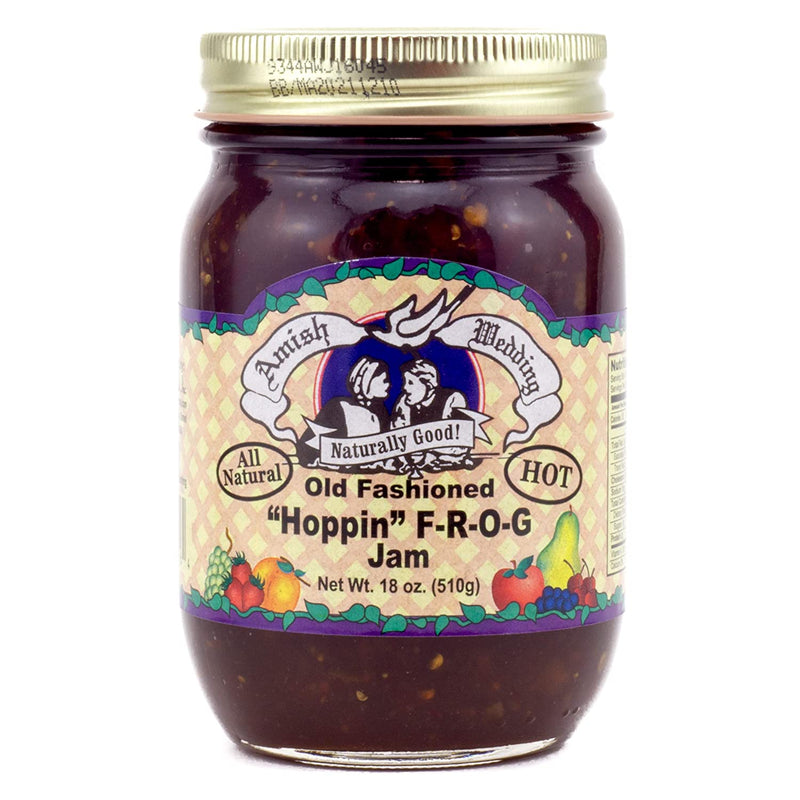 Amish Wedding "Hoppin" F-R-O-G Jam, 2-Pack 18 Ounce Jars