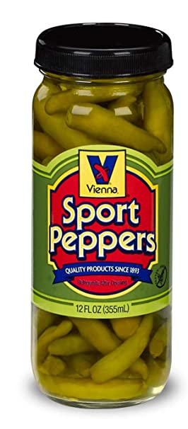 Vienna Sport Peppers for Chicago Style Hot Dogs, 2-Pack 12 fl. oz Jars