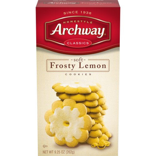 Archway Classics Soft Frosty Lemon Cookies, 3-Pack 9.25 oz. Trays