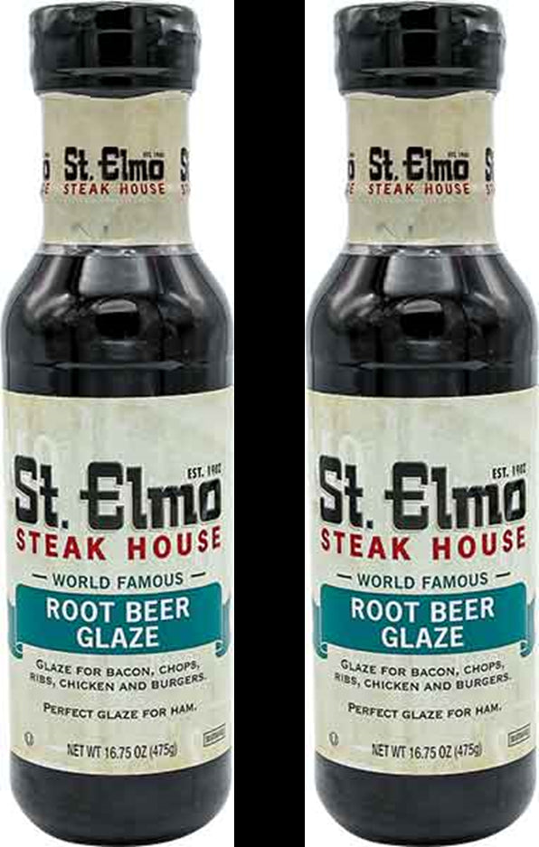St. Elmo Famous Steak House Root Beer Glaze, 2-Pack 16.75 oz. Bottles