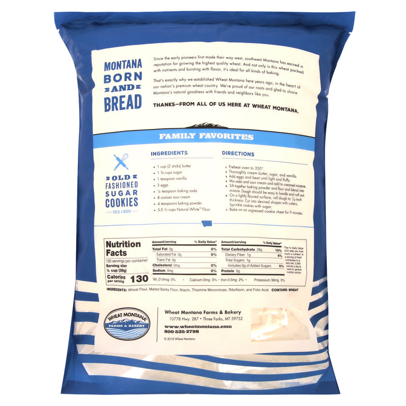 Wheat Montana Natural White All Purpose Premium Flour, 10 lb. Bag