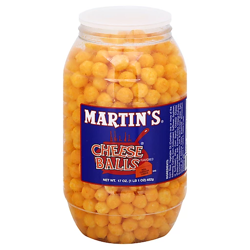 Martin's Cheddar Cheese Balls, 17 oz. Barrel