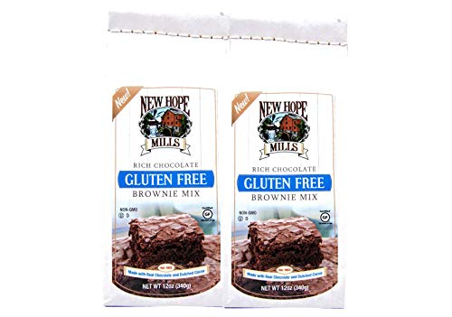 New Hope Mills Gluten Free Buttermilk Pancake Mix or Chocolate Brownie Mix 2-12 oz Packs (Gluten Free Brownie Mix)