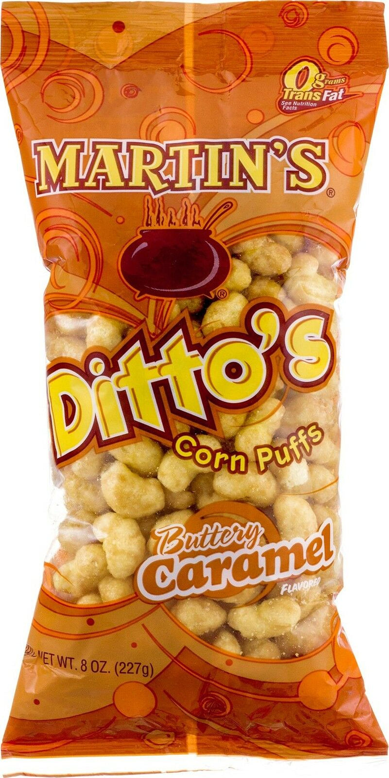 Martin's Famous Dittos Buttery Caramel Flavored Corn Puffs, 8 oz. Bags