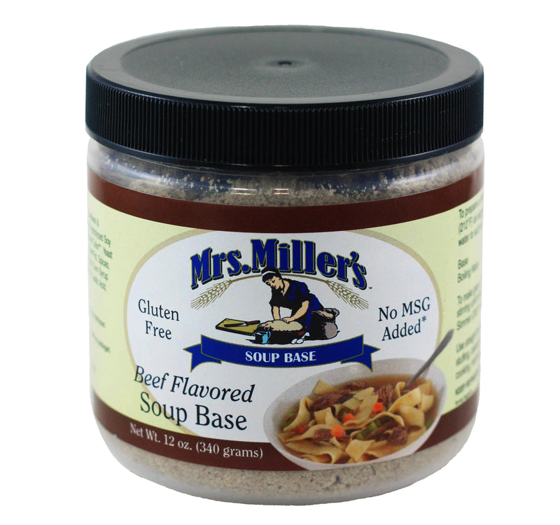 Mrs. Miller's Beef Flavored Soup Base 12 oz. (2 Jars)