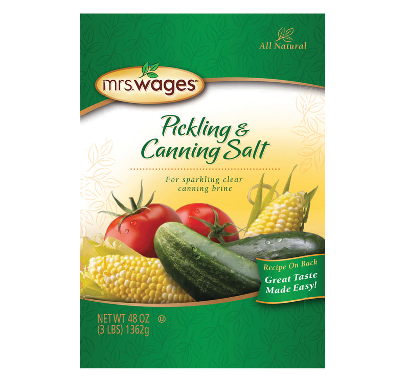 Mrs. Wages Pickling & Canning Salt 3 lbs. (1 Package)