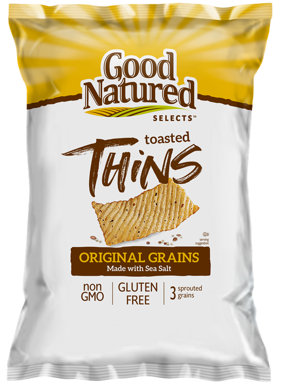 Good Natured Selects Gluten Free Multi Grain Sea Salt Baked Crisps (7.5 oz, 3 Bags)