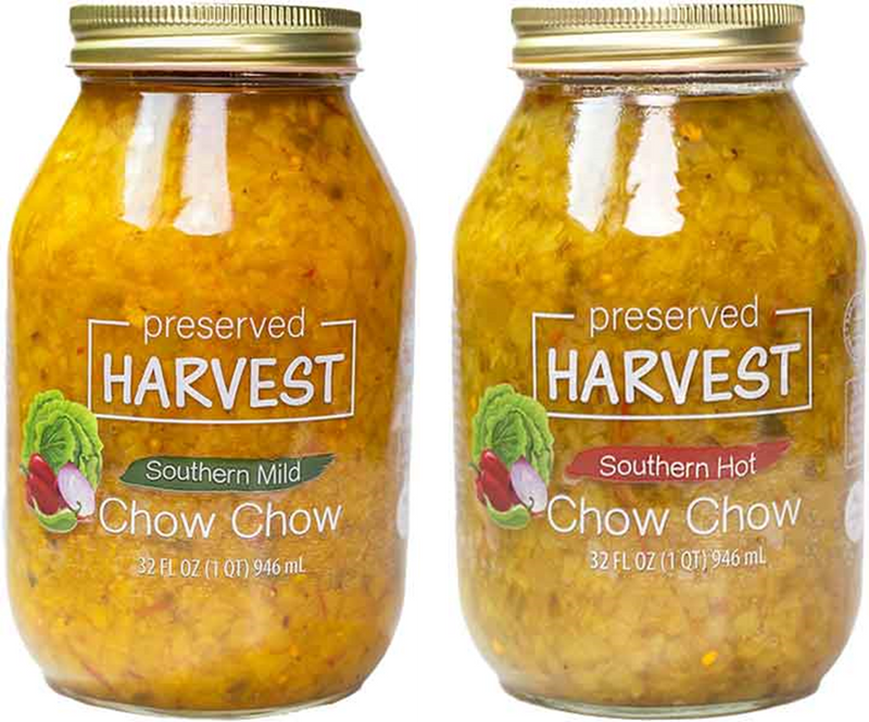 Preserved Harvest Southern-Style Chow Chow, 32 oz. Quart Jars, 2-Pack