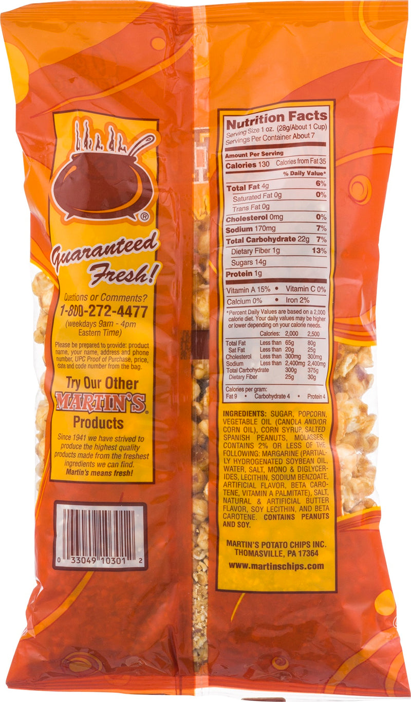Martin's Caramel Corn With Peanuts - 7 Oz. (3 Bags)