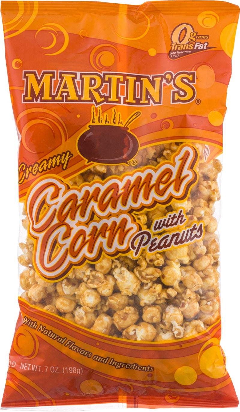 Martin's Caramel Corn With Peanuts - 7 Oz. (3 Bags)