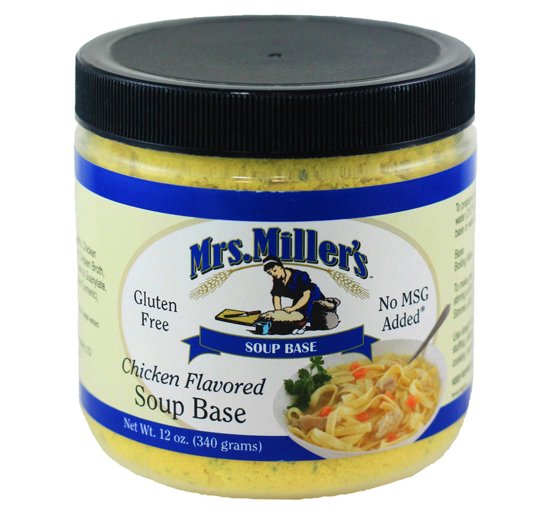 Mrs. Miller's Chicken Flavored Soup Base 12 oz. (3 Jars)