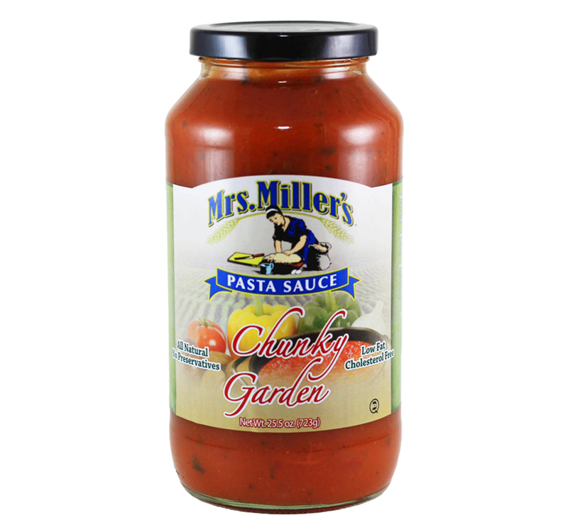 Mrs. Miller's Chunky Garden Pasta Sauce 25.5 oz. (3 Jars)