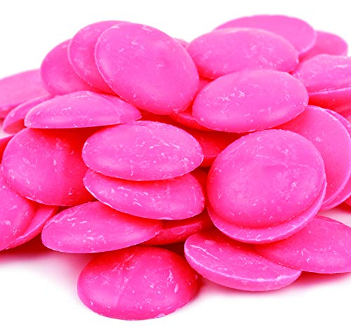 Merckens Colored Confectionery Wafers- Bulk Packed for Baking (Pink, Bulk 25 Lbs.)