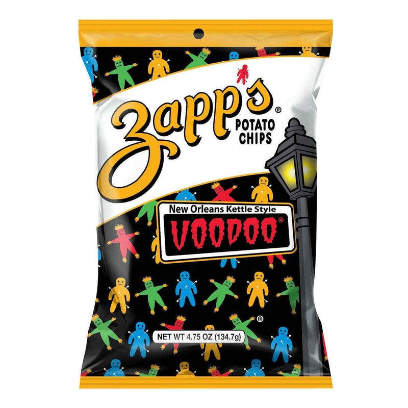 Zapp's Kettle Style Potato Chips - Voodoo Flavor - 4.75 oz. Bags