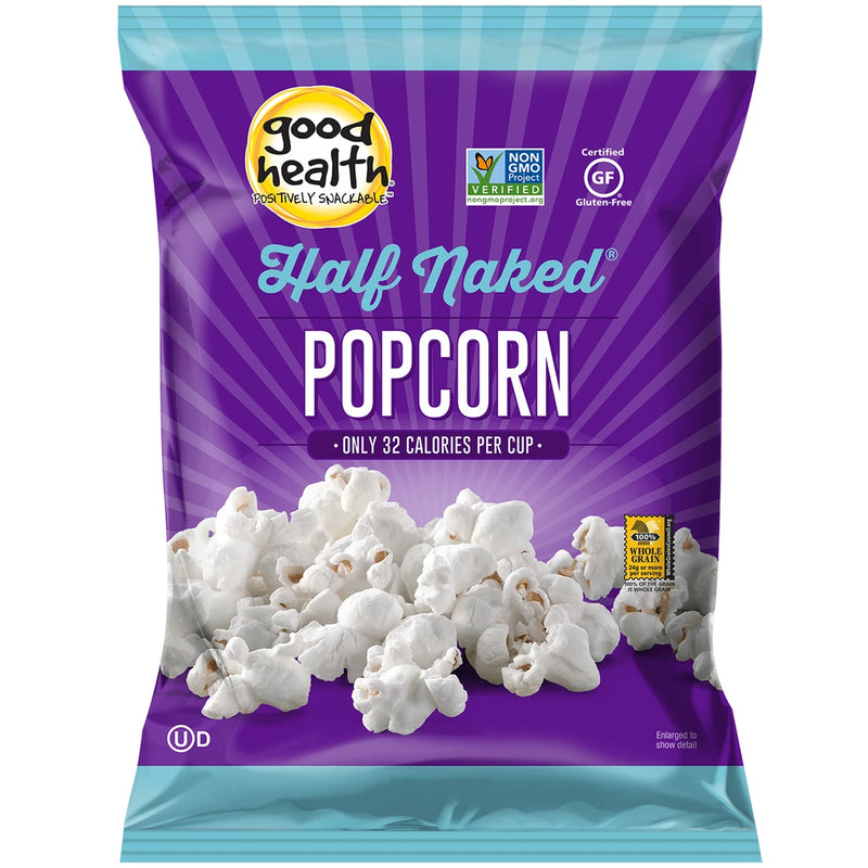Good Health Half Naked Popcorn with Hint of Olive Oil, 4-Pack 5.25 oz. Bags