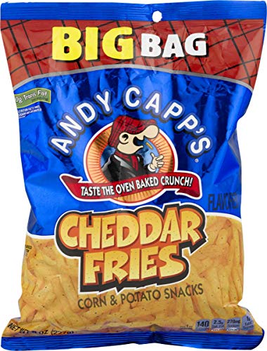 Andy Capps Fries 8 oz. Big Bag: Your Choice of Cheddar, Hot or Variety 4 Packs (Cheddar Fries)