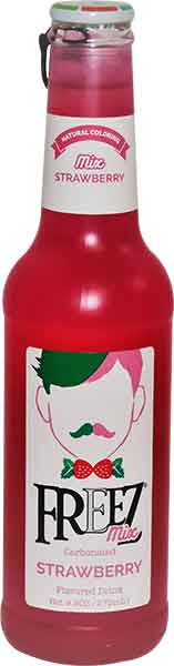 Freez Mix Strawberry Carbonated Soda, 24-Pack Case 9.3 fl. oz. (275ml) Bottles