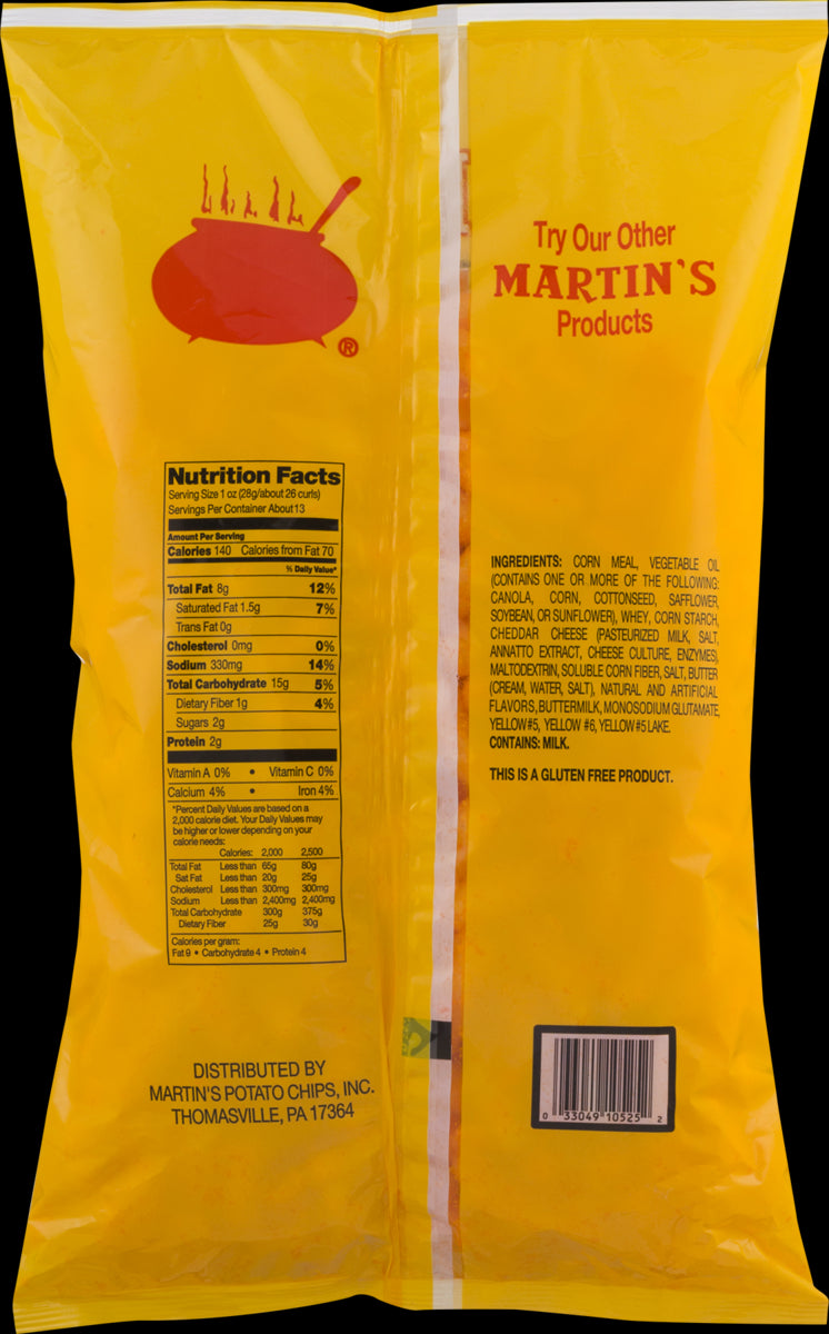 Martin's Cheese Curls 13 oz. Value Size Bag (2 Bags)