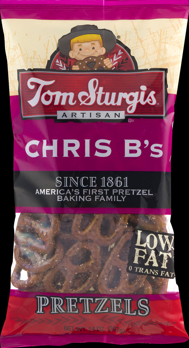 Tom Sturgis Artisan Chris B's Pretzels 14 oz. Bag (3 Bags)
