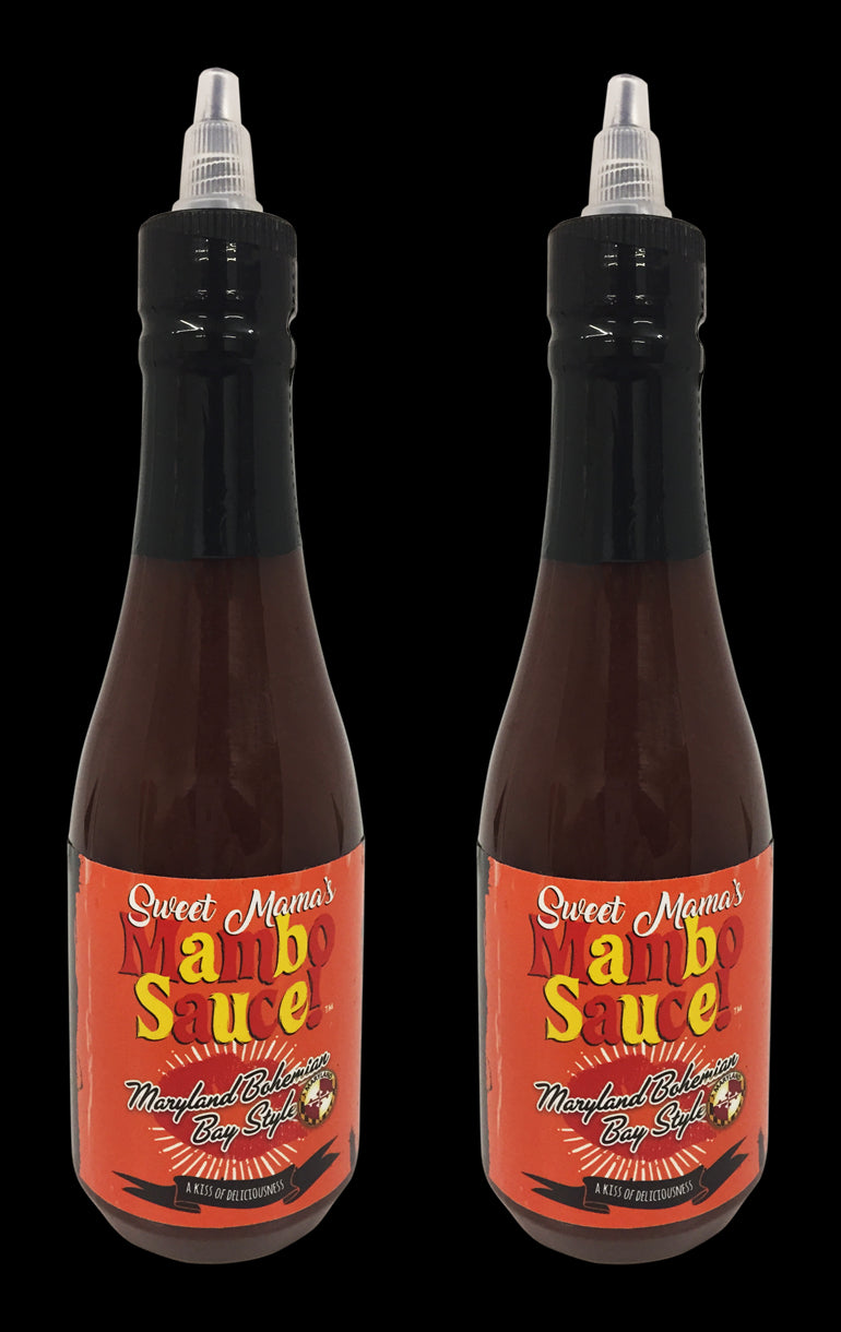Sweet Mama's Maryland Bay Bohemian Style Mambo Sauce- Finishing Sauce for All of Your Meat, Poultry & Seafood Dishes- 2 Bottles