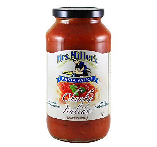 Mrs. Millers Chunky Italian Pasta Sauce 25.5 oz. (2 Jars)