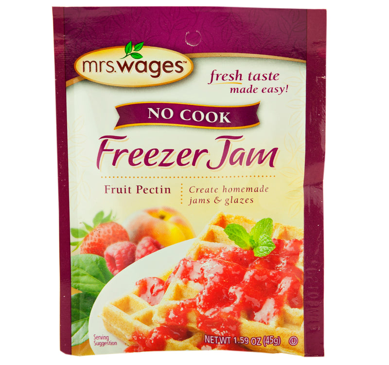 Mrs. Wages No Cook Freezer Jam Fruit Pectin 1.59 oz. Packets
