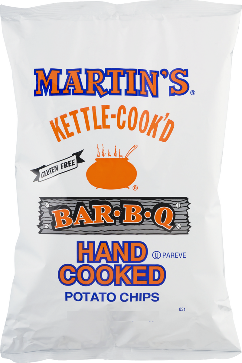 Martin's Kettle Cook'd Hand Cooked Bar-B-Q Potato Chips, 8 oz.  Bags