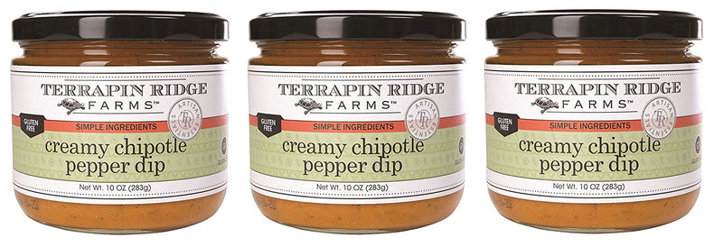 Terrapin Ridge Farms Gourmet Creamy Chipotle Pepper Dip, 3-Pack 10 Ounce Jars