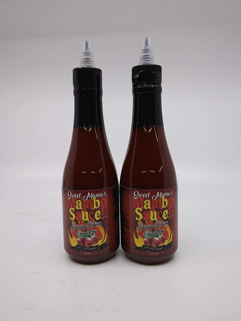 Sweet Mama's Spicy Cranberry Mambo Sauce- Finishing Sauce for All of Your Meat, Poultry & Seafood Dishes