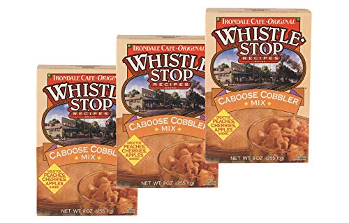 Whistle Stop Cafe Recipes Caboose Cobbler or Apple Crisp Mix- Three 9 oz. Boxes (Caboose Cobbler)