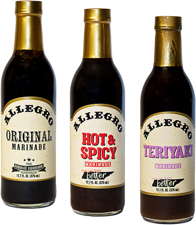 Allegro Original, Teriyaki and Hot & Spicy Marinade, Variety 3-Pack 12.7 fl. oz. Bottles