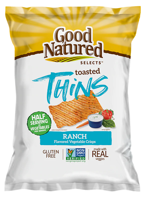 Good Natured Selects Gluten Free Vegetable Ranch Baked Crisps (6.0 oz, 3 Bags)
