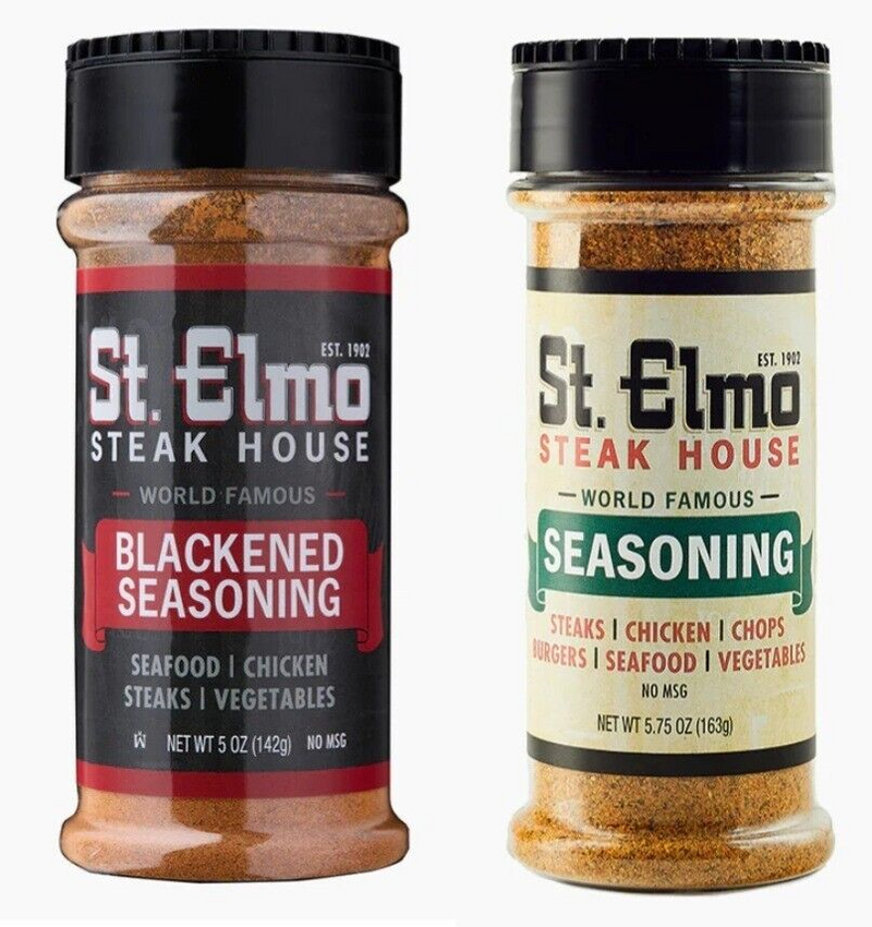 St. Elmo World Famous Steak House Seasoning, Variety 2-Pack