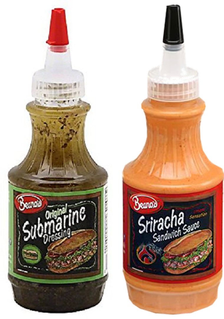 Beano's Sub Dressing & Sriracha Sandwich Sauce Variety 2-Pack, 8 fl. oz.  Bottles