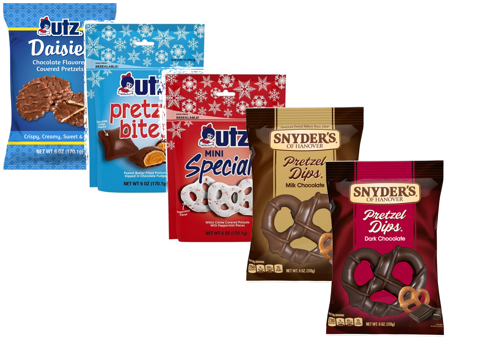 Snyders Of Hanover Chocolate Pretzel Dips And Utz Chocolate Daisies Bi 