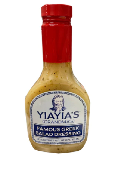 Yiayia's Famous Greek Salad Dressing, 2-Pack 16 Fl. Oz. Bottles