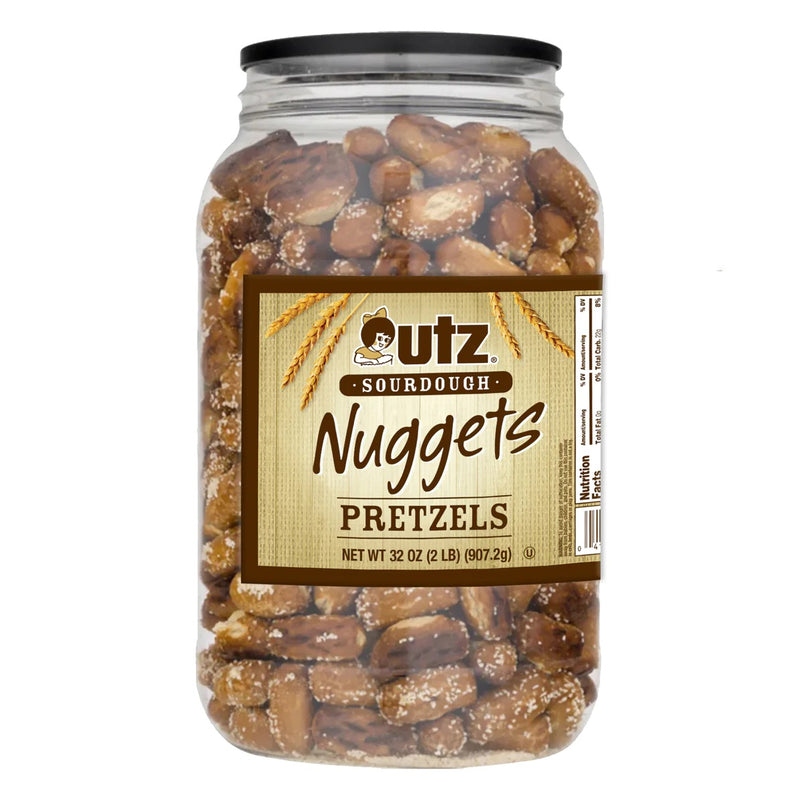 Utz Quality Foods Old Fashioned Sourdough Pretzel Nuggets, 32 Ounce Barrels
