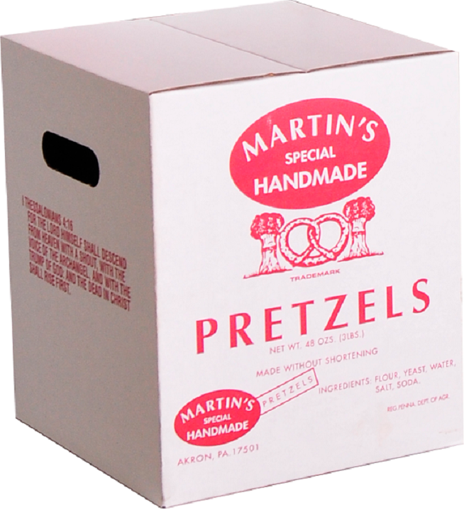 Martin's Handmade, Hand Twisted Pretzels, Bulk 3 lb. Carton