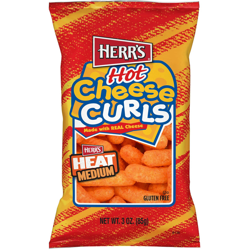 Herr's Baked Cheese Curls, 20-Pack 3 oz. Single Serve Bags